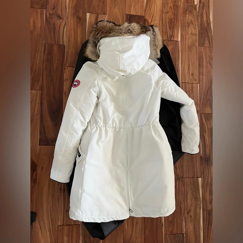 Authentic Canada goose Rossclair Parka North Star White with Genuine FUR - Picture 3 of 11